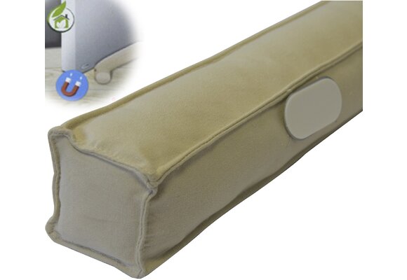 Magnetische Tochtrol -  80 cm.   Beige/Taupe