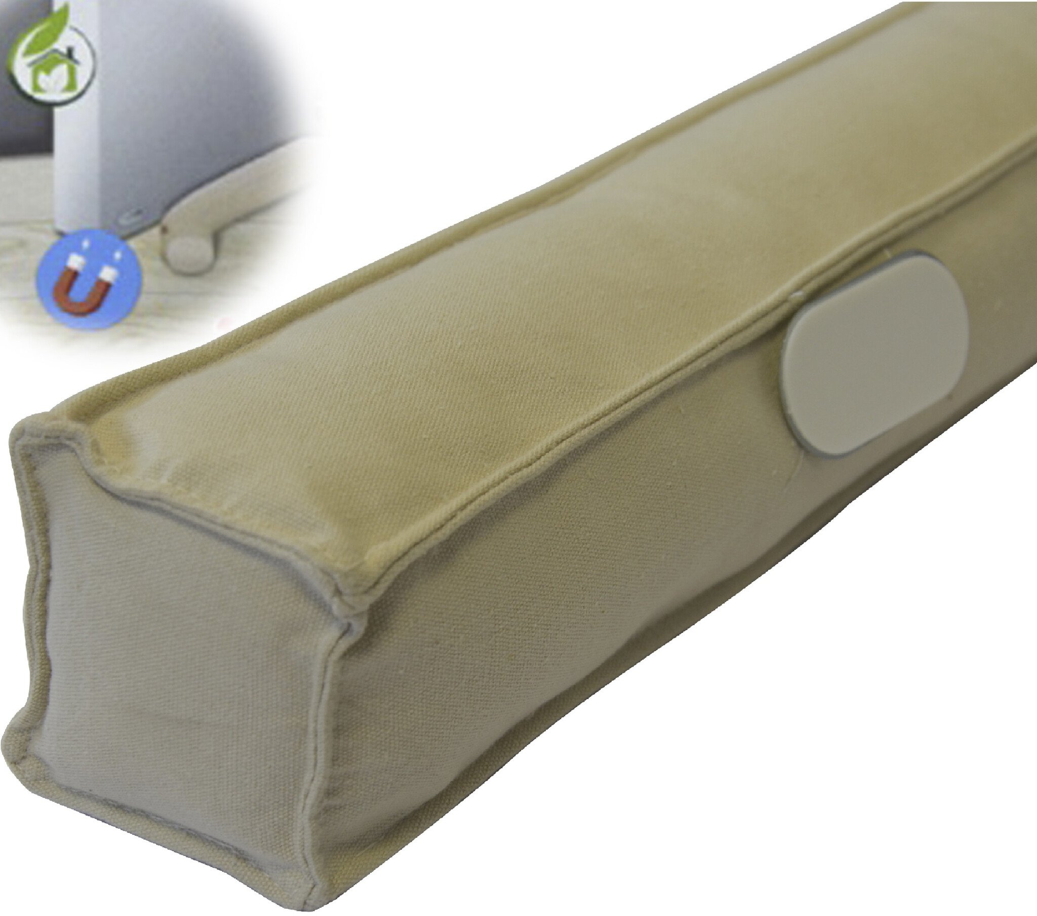 Magnetische Tochtrol - 80 cm. Beige/Taupe Magnetische Tochtrol - 80 cm. Beige/Taupe