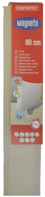 Magnetische Tochtrol - 80 cm. Beige/Taupe Magnetische Tochtrol - 80 cm. Beige/Taupe