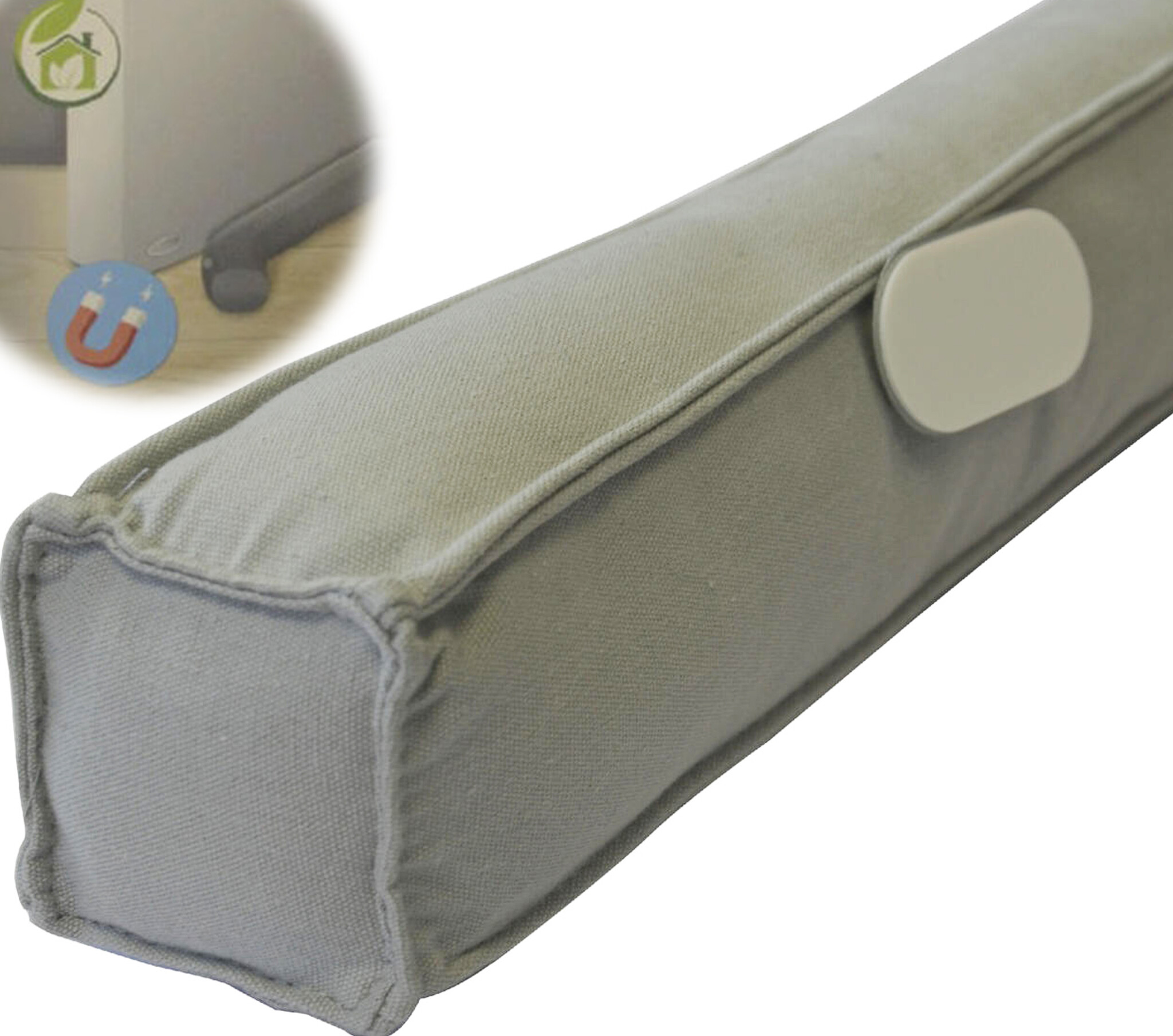 Magnetische Tochtrol - 80 cm. grijs Magnetische Tochtrol - 80 cm. grijs