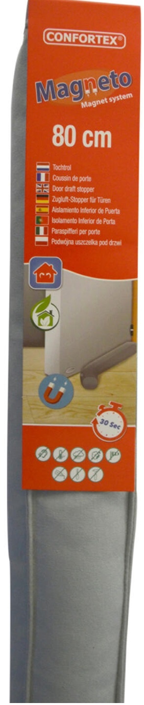 Magnetische Tochtrol - 80 cm. grijs Magnetische Tochtrol - 80 cm. grijs