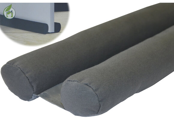 Plushy dubbele deur tochtstopper 80cm - Antraciet