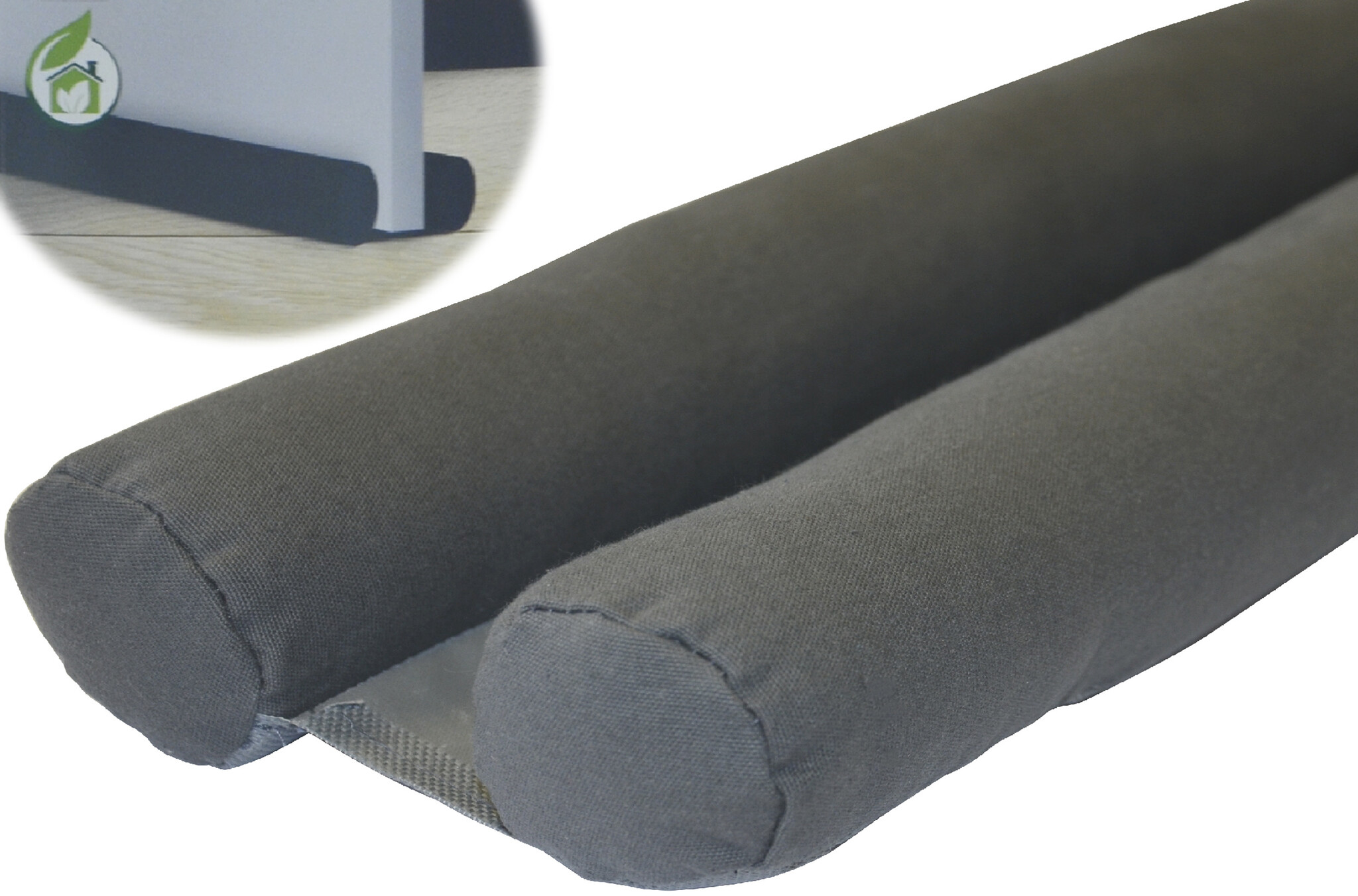 Plushy dubbele deur tochtstopper 80cm - Antraciet