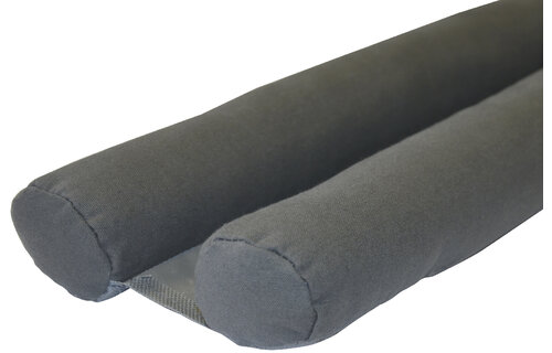 Plushy dubbele deur tochtstopper 80cm - Antraciet