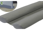 Plushy dubbele deur tochtstopper 80cm - Grijs