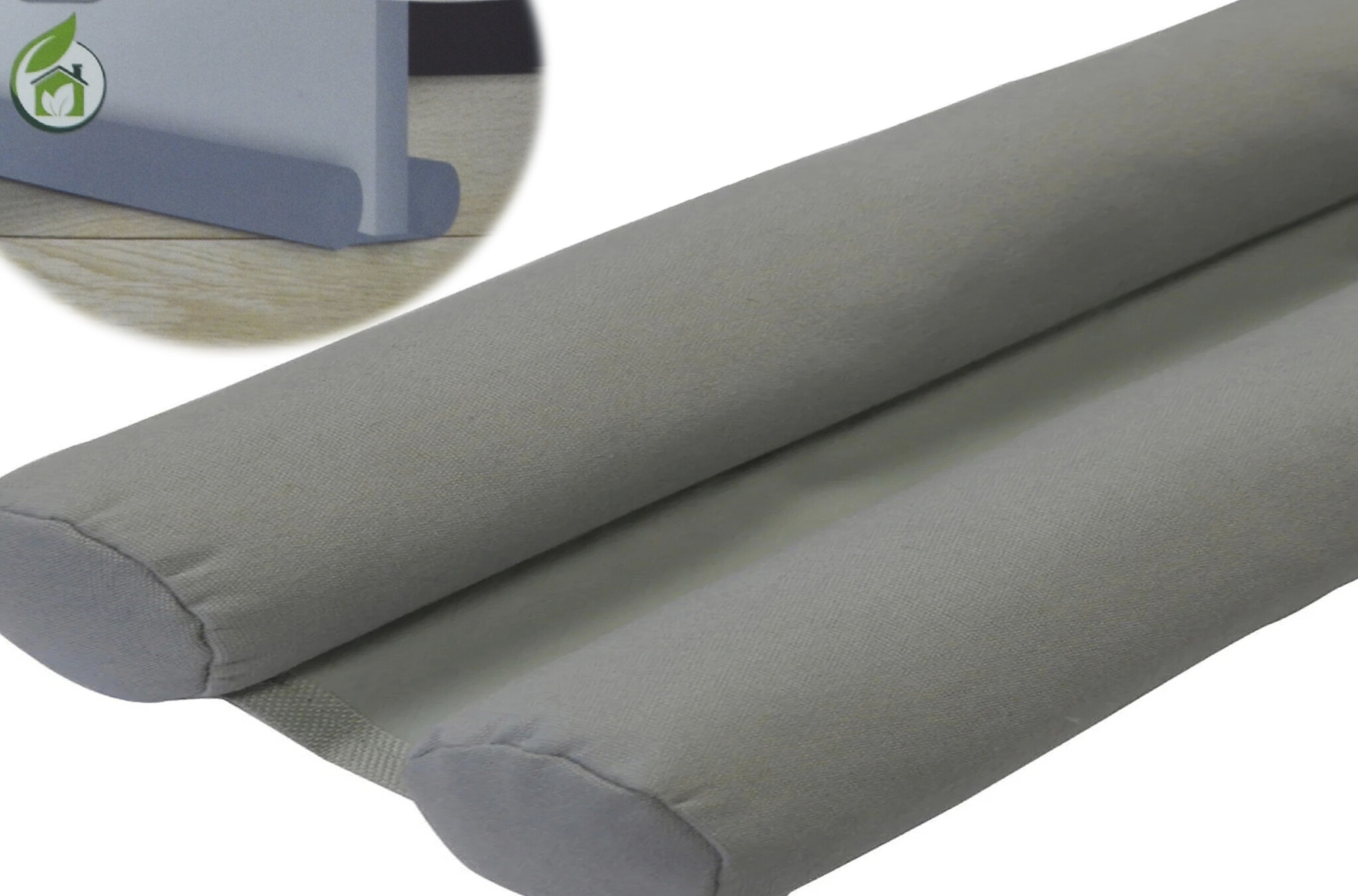 Plushy dubbele deur tochtstopper 80cm - Grijs Plushy dubbele deur tochtstopper 80cm - Grijs