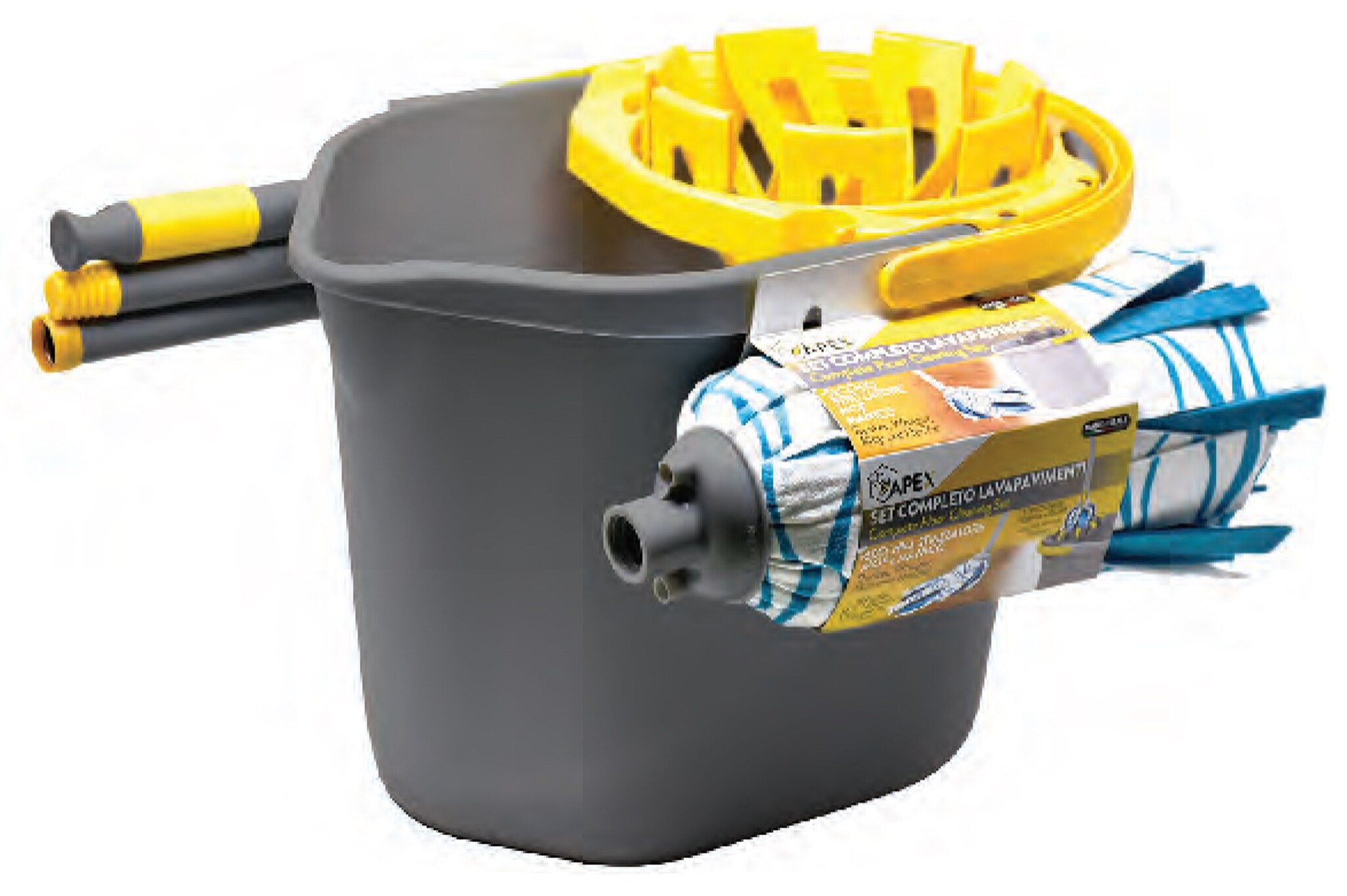 Complete vloerreiniging set  - 4 delig