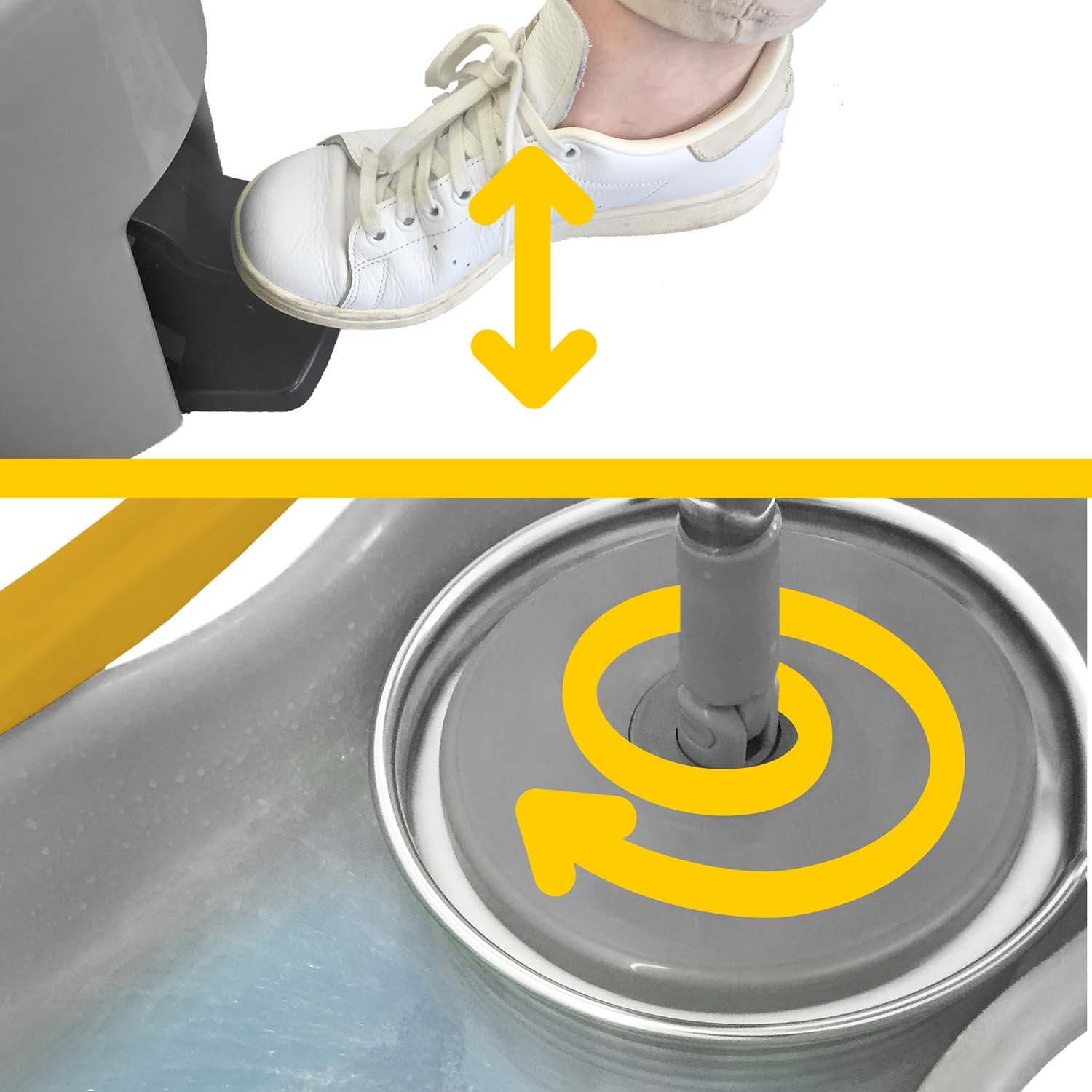 Spinner Mop  "Espresso Inox Plus"