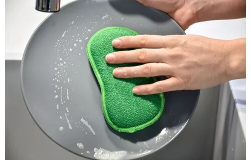 Microvezel huishoudspons 17 x 10 cm. - 3 stuks Microvezel huishoudspons 17 x 10 cm. - 3 stuks