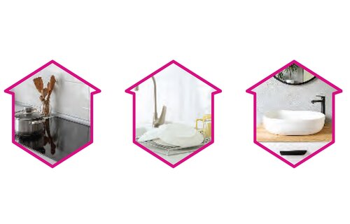 Microvezel huishoudspons 17 x 10 cm. - 3 stuks Microvezel huishoudspons 17 x 10 cm. - 3 stuks