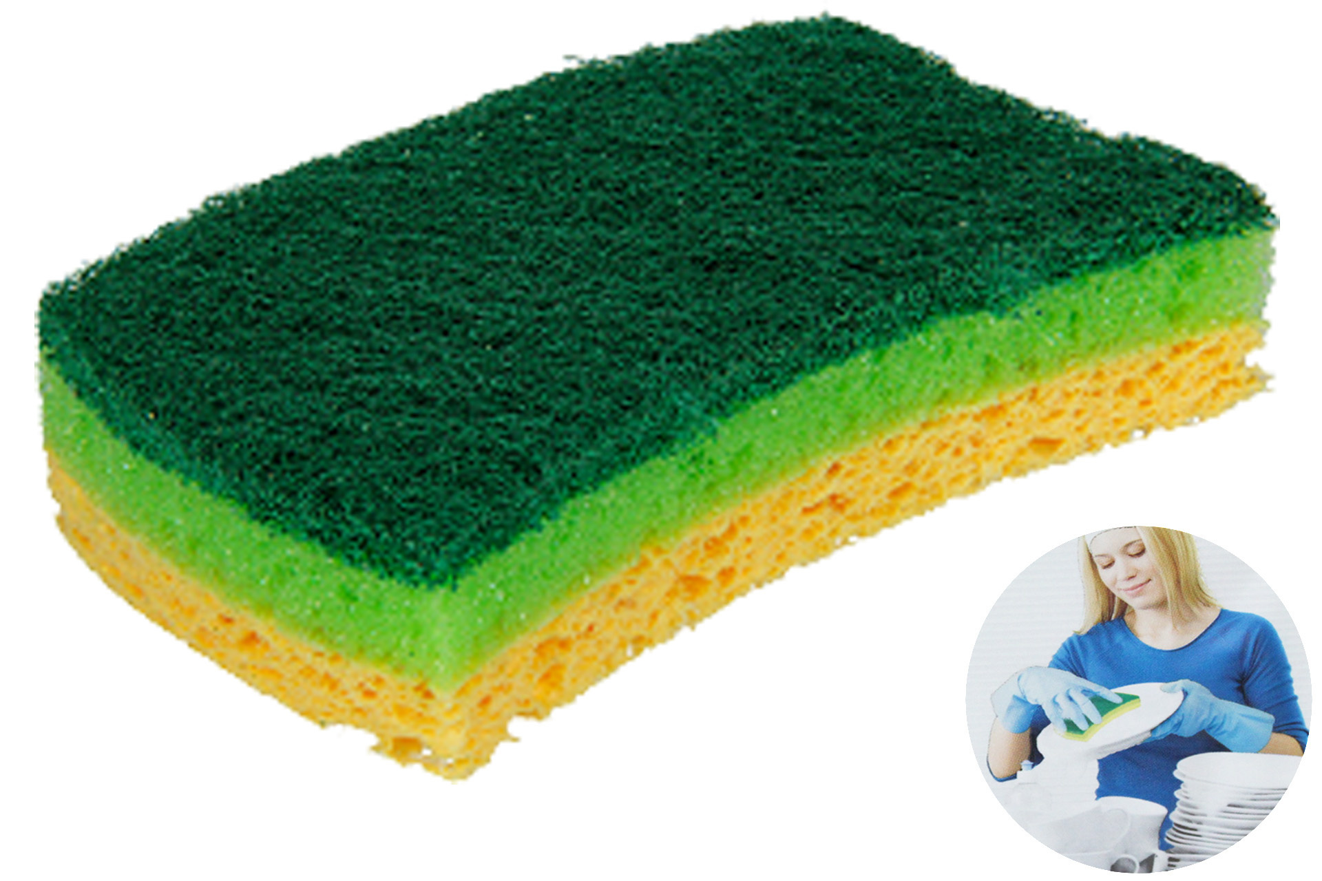 Schuurspons 3-laags - Cello Classic , 3 st.