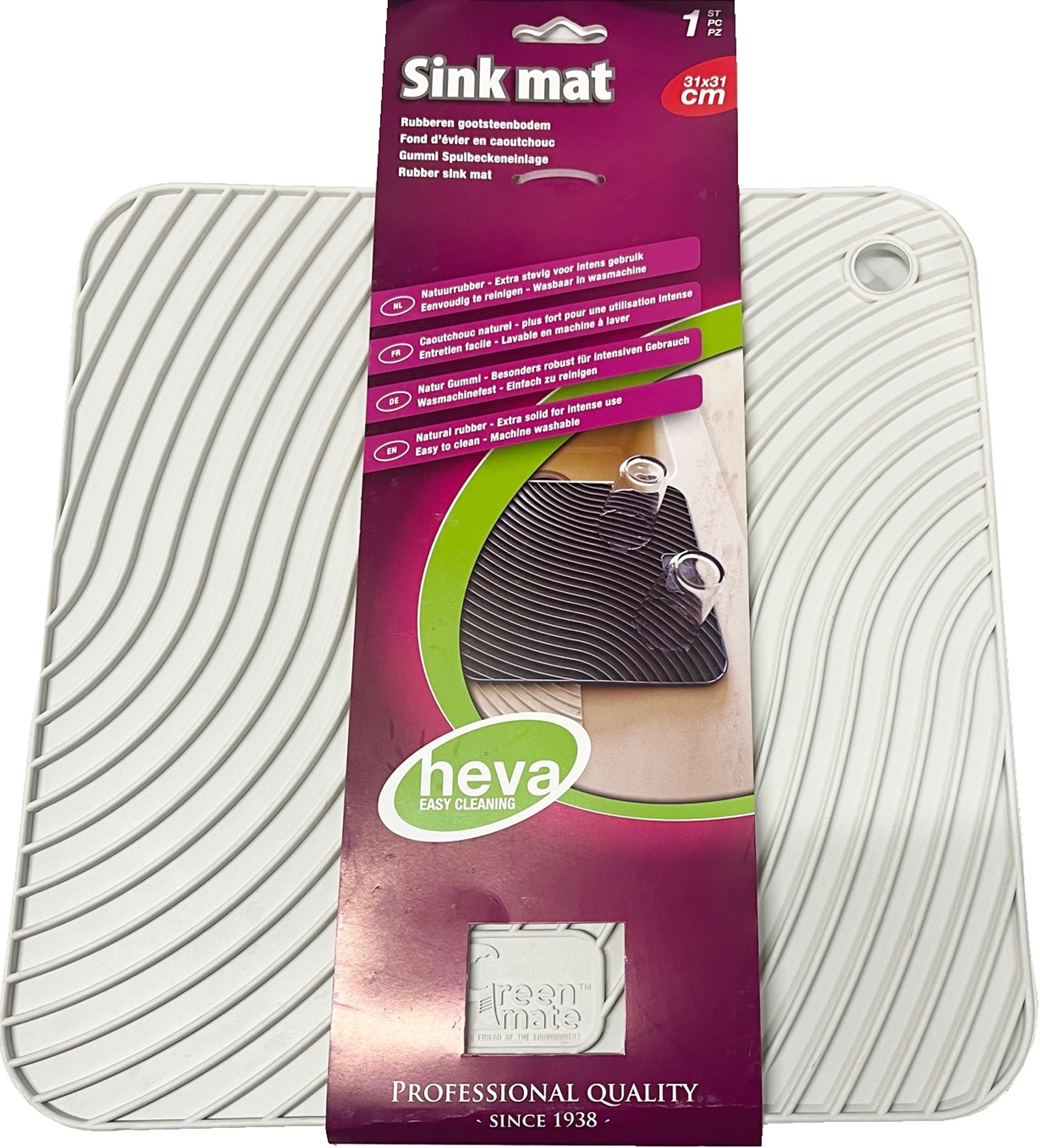 Rubberen Gootsteenmat 31 x 31 cm