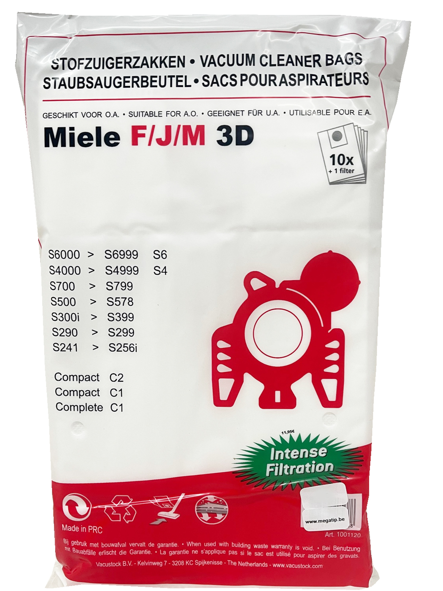 MIELE F/J/M Stofzuigerzakken intense filtration