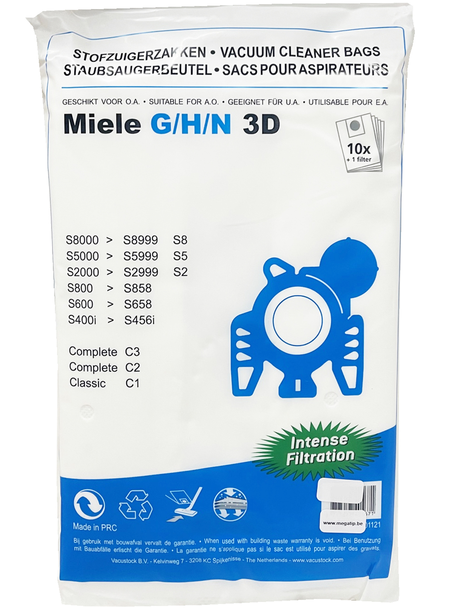 MIELE G/H/N Stofzuigerzakken intense filtration