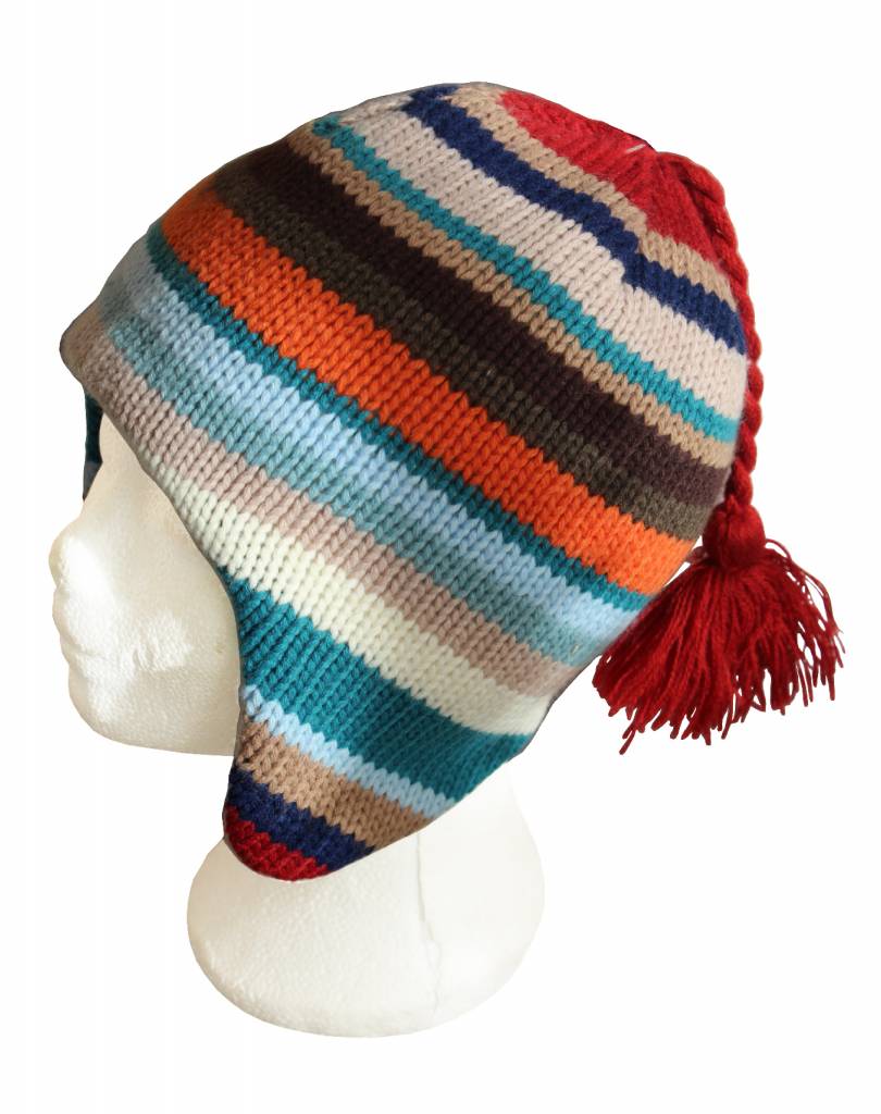 Peru muts gestreept Flosch