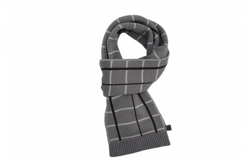 Sjaal gestreept Grijs/Bruin/wit