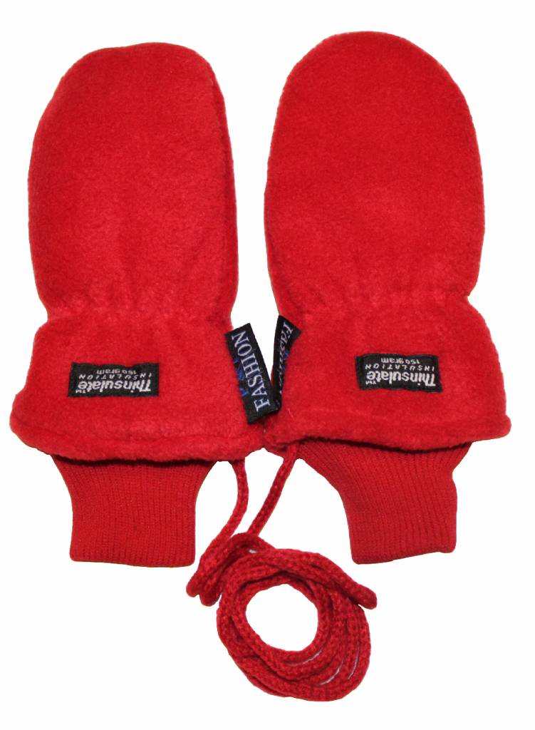 Fleece wanten kinderen Rood Fleece wanten kinderen Rood