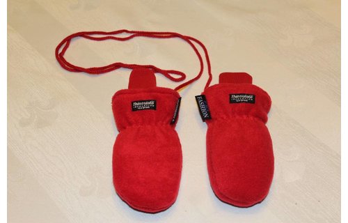 Fleece wanten kinderen Rood