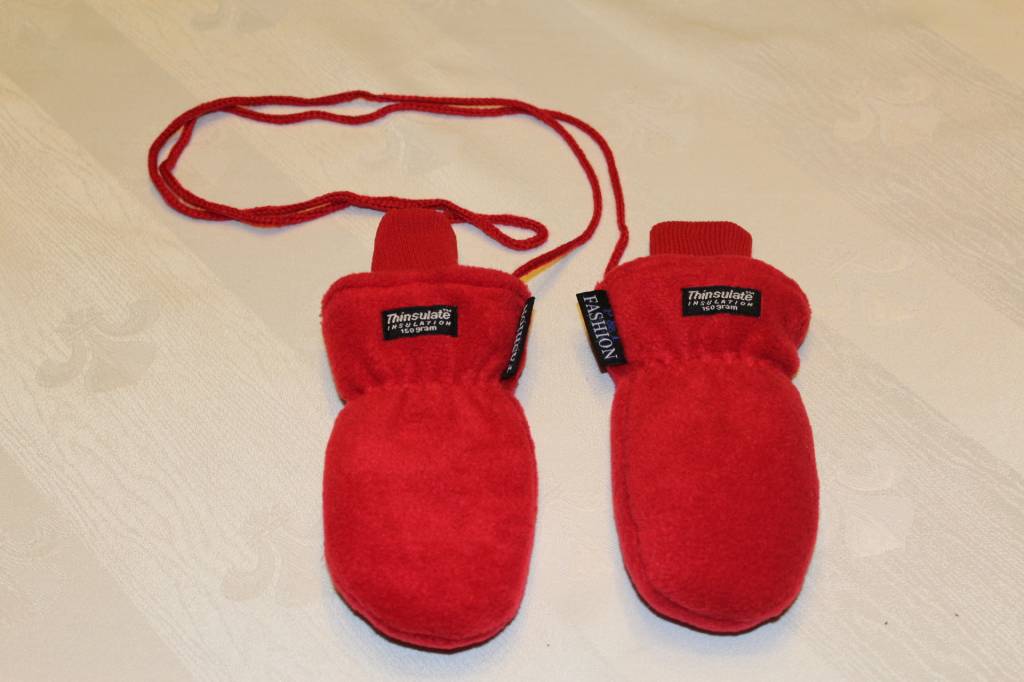 Fleece wanten kinderen Rood Fleece wanten kinderen Rood