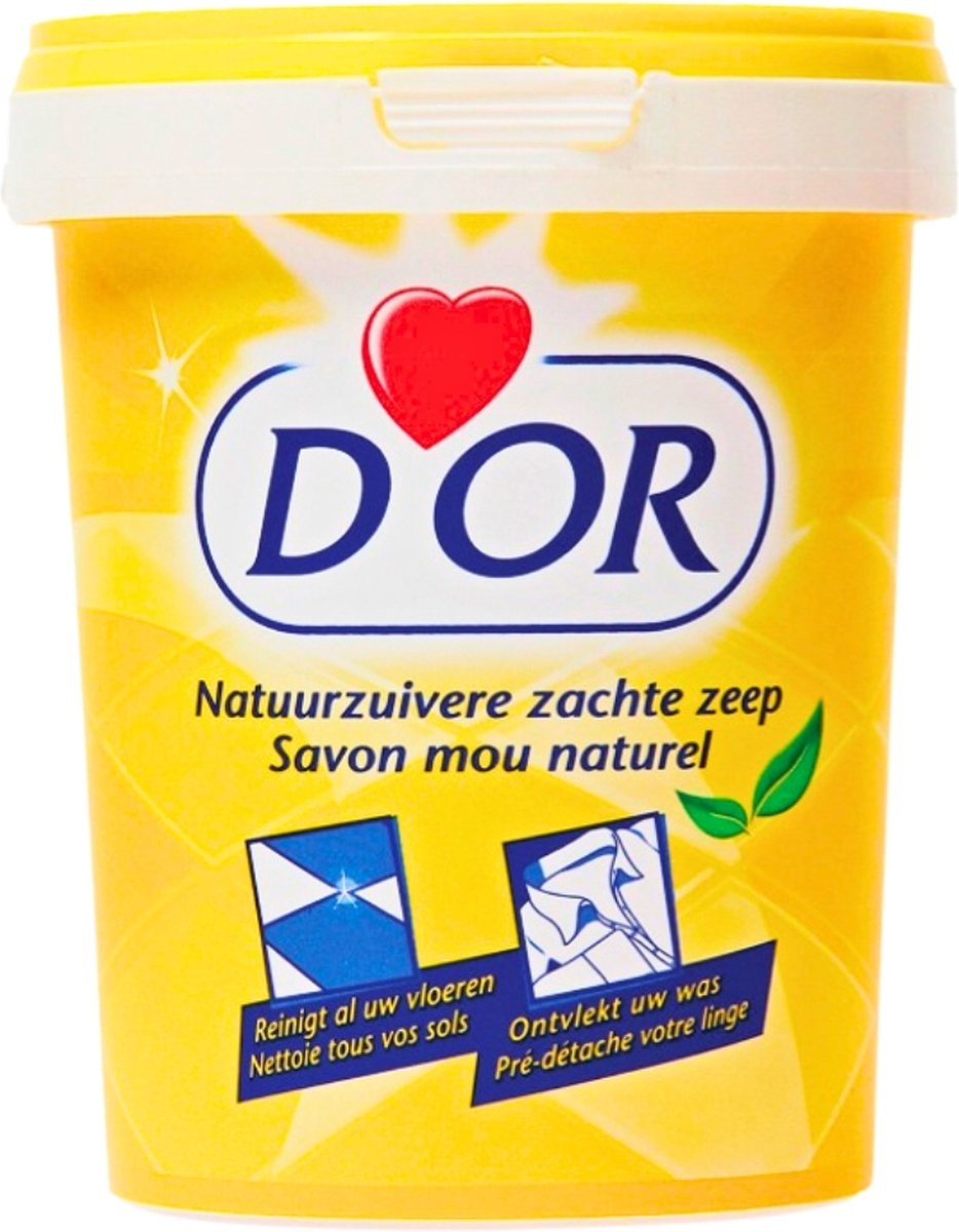 D'Or - Natuurzuivere Zachte Zeep - Vast Zeepmiddel - Voor Vloeren en Was - 1 kg