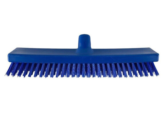 Hygiënische schuurborstel hard 30 cm -  Blauw