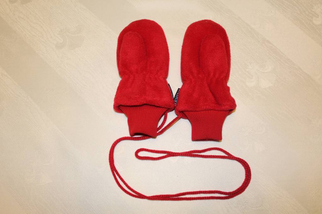 Fleece wanten kinderen Rood Fleece wanten kinderen Rood