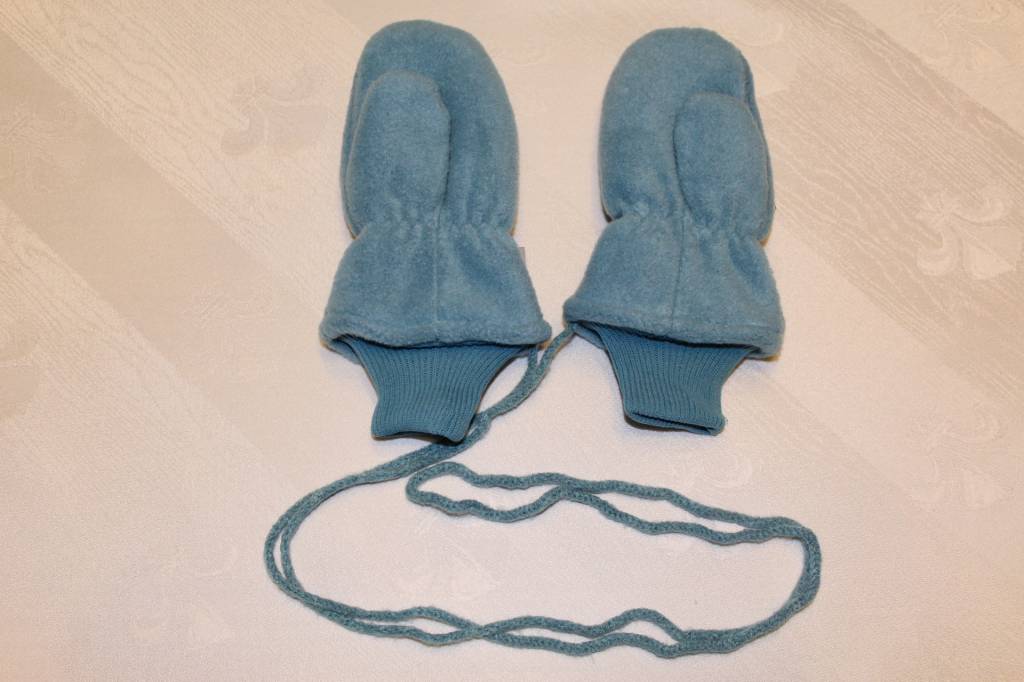 Fleece wanten kinderen licht Blauw