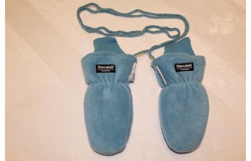 Fleece wanten kinderen licht Blauw