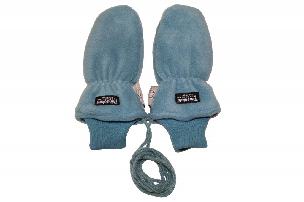 Fleece wanten kinderen licht Blauw