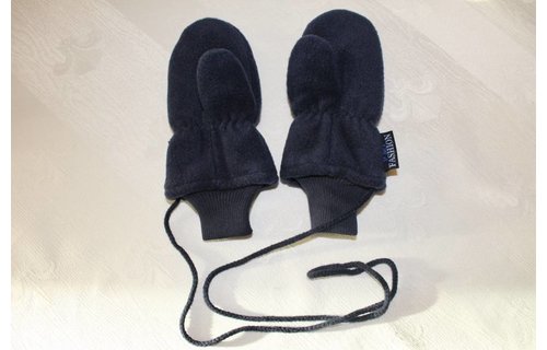 Fleece wanten kinderen navy Blauw