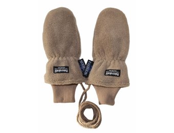 Fleece wanten kinderen Beige