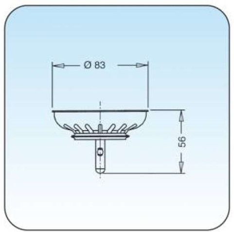 Lira Korfplug / Zeef voor Franke Spoelbakken - 133.0175.966