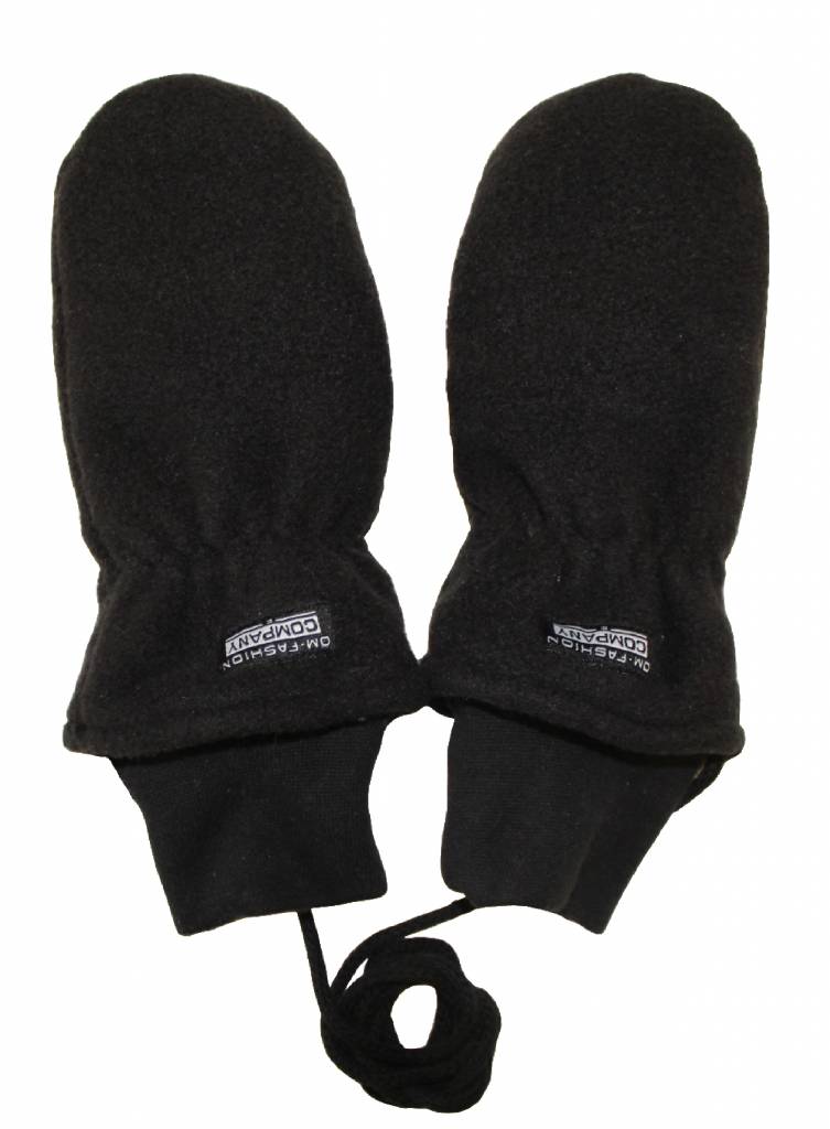 Fleece wanten kinderen Zwart