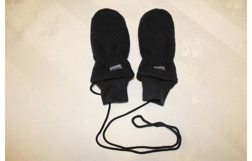 Fleece wanten kinderen Zwart