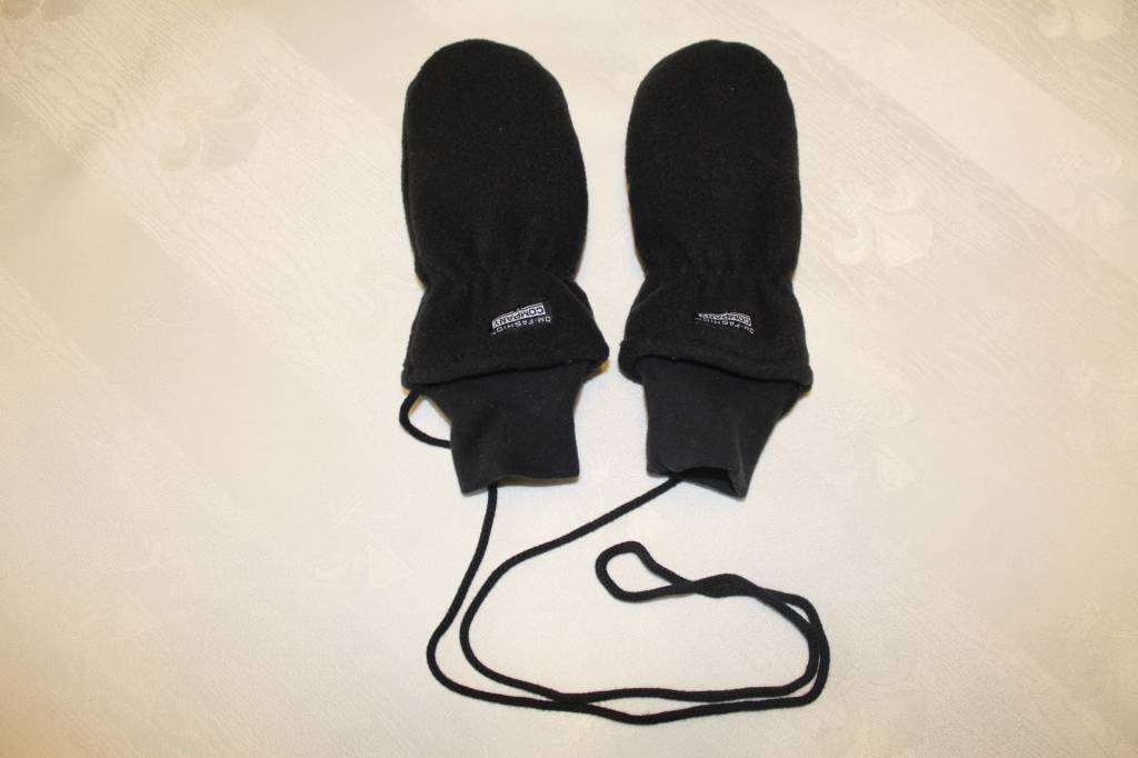 Fleece wanten kinderen Zwart