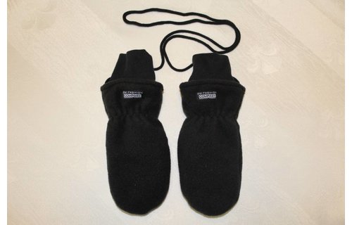 Fleece wanten kinderen Zwart