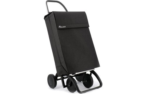 Boodschappentrolley Jean Tweed - 4 Wielen - Zwart