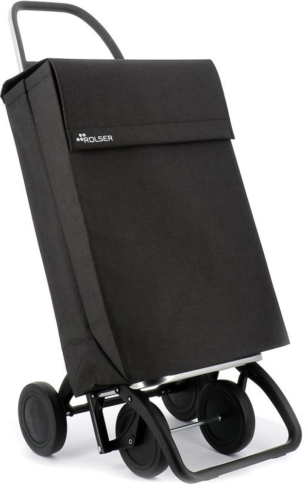 Boodschappentrolley Jean Tweed - 4 Wielen - Zwart