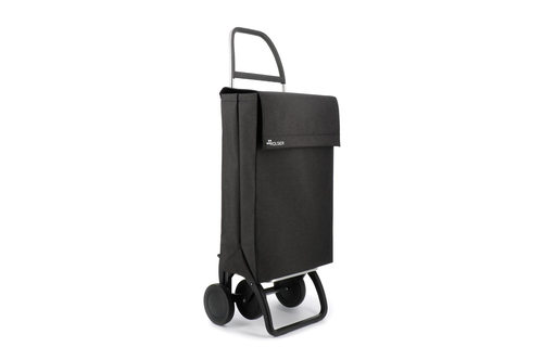Boodschappentrolley Jean Tweed - 4 Wielen - Zwart