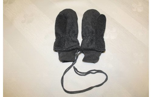 Fleece wanten kinderen antraciet Grijs