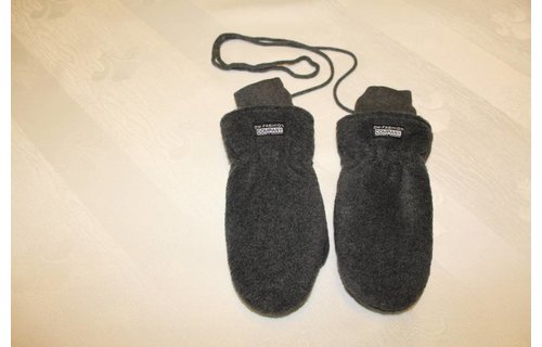 Fleece wanten kinderen antraciet Grijs