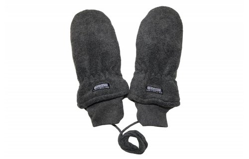 Fleece wanten kinderen antraciet Grijs