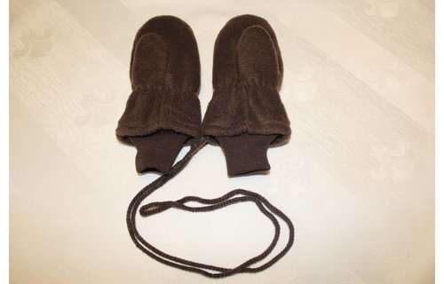 Fleece wanten kinderen Bruin