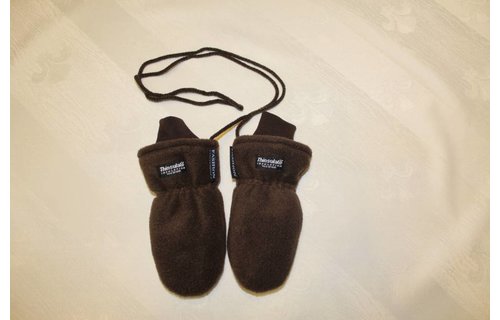 Fleece wanten kinderen Bruin