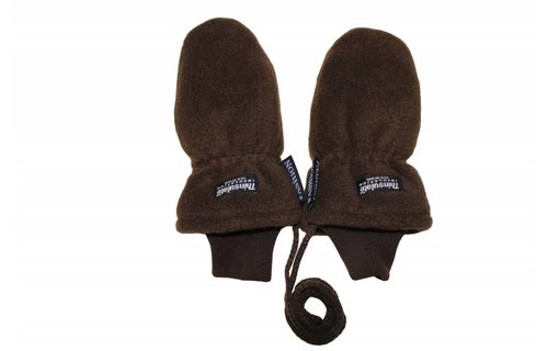 Fleece wanten kinderen Bruin