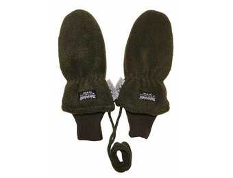 Fleece wanten kinderen Kaki