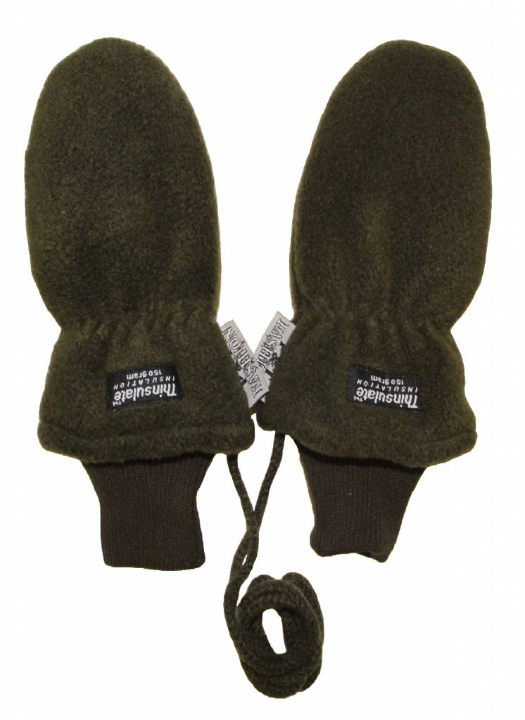 Fleece wanten kinderen Kaki Fleece wanten kinderen Kaki