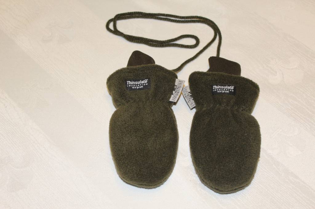 Fleece wanten kinderen Kaki Fleece wanten kinderen Kaki
