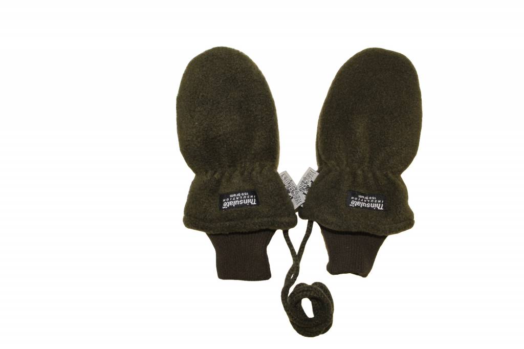 Fleece wanten kinderen Kaki Fleece wanten kinderen Kaki