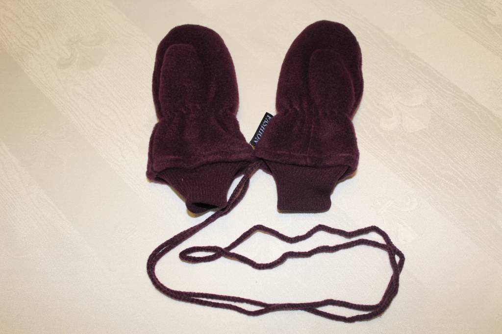 Fleece wanten kinderen Mauve